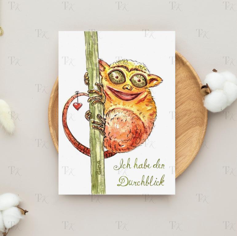 Ich Affirmation 17: Ich habe den Durchblick, Aquarellmalerei, A5 Ich Affirmation 17: Ich habe den Durchblick, Aquarellmalerei, A5