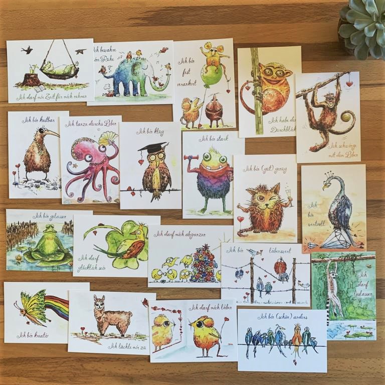K1024_2023-09-15 13.37.00 Therapiekram Postkarten Set Ich-Affirmationen