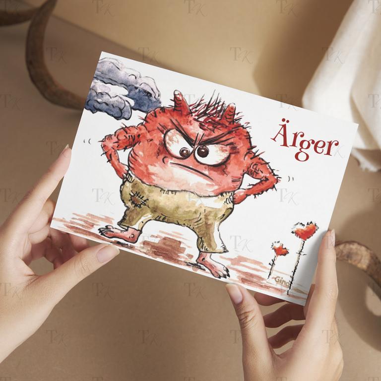 Monster der Gefühle - Therapiekram - Therapiekarten - Aquarellmalerei - Digitaldruck Monster der Gefühle - Therapiekram - Therapiekarten - Aquarellmalerei - Digitaldruck