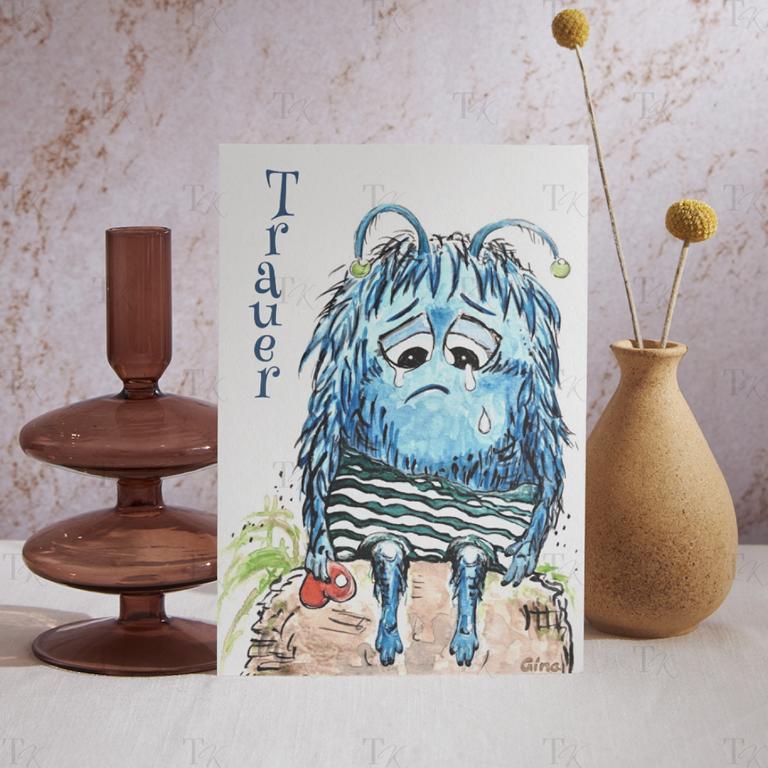 Monster der Gefühle - Therapiekram - Therapiekarten - Aquarellmalerei - Digitaldruck Monster der Gefühle - Therapiekram - Therapiekarten - Aquarellmalerei - Digitaldruck