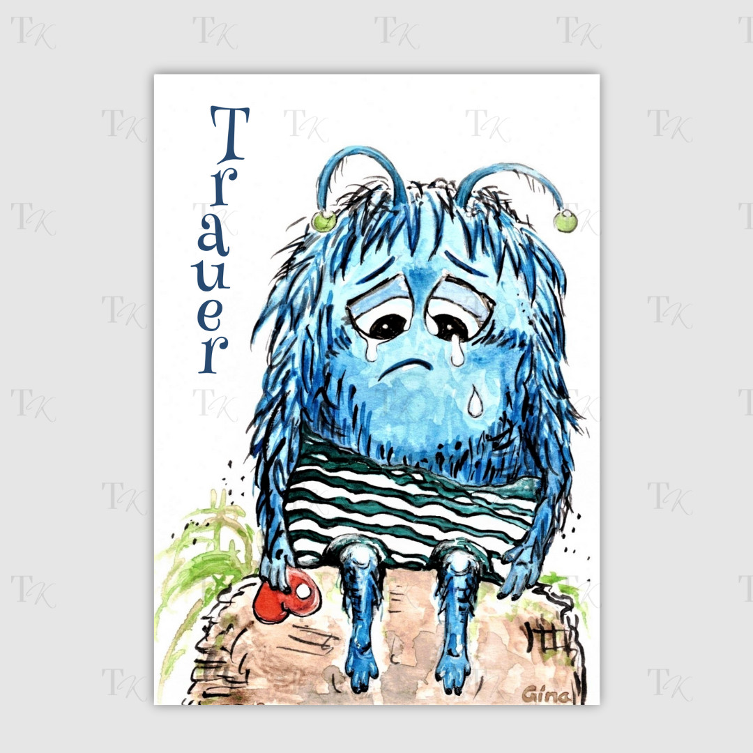 Monster der Gefühle - Therapiekram - Therapiekarten - Aquarellmalerei - Digitaldruck Monster der Gefühle - Therapiekram - Therapiekarten - Aquarellmalerei - Digitaldruck