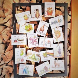 Ich-Affirmationen Kunstdruck, Aquarellmalerei, positive Psychologie