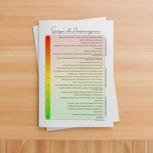Therapiekram Arbeitsblatt Therapietool: Strategien, Skills und Verhaltensideen bei Anspannung und Stress, Stress-Ampel, Anspannungsskala.