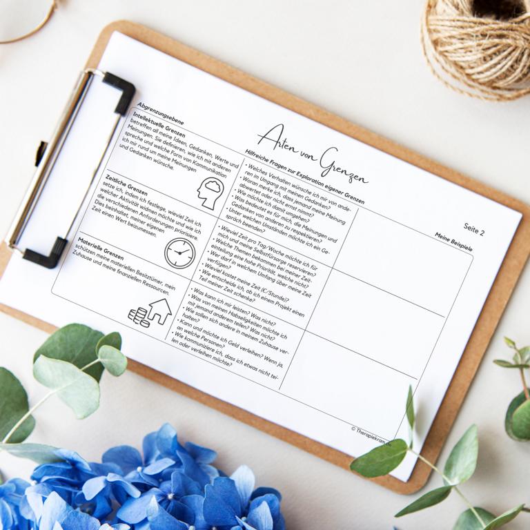 Therapiekram-Arbeitsblatt-Abgrenzung-Arten-von-Genzen-Therapietools (2) Therapiekram Arbeitsblatt Arten von Abgrenzung: Grenzen setzen, Abgrenzungsebenen, sexuelle Grenzen, physische Grenzen, emotionale Grenzen. Therapietools, PDF, Download.