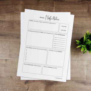 Therapiekram Arbeitsblatt Notfallplan Therapietools Psychotherapie Krisenplan DBT Suizidgedanken Ressourcenaktivierung