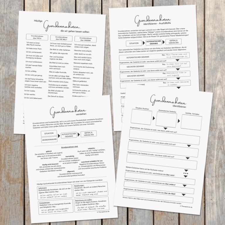 Therapiekram-Arbeitsblatt-Set-Grundannahmen-Psychotherapie-Therapietools-Verhaltenstherapie-Coaching (1) Therapiekram Arbeitsblätter Set