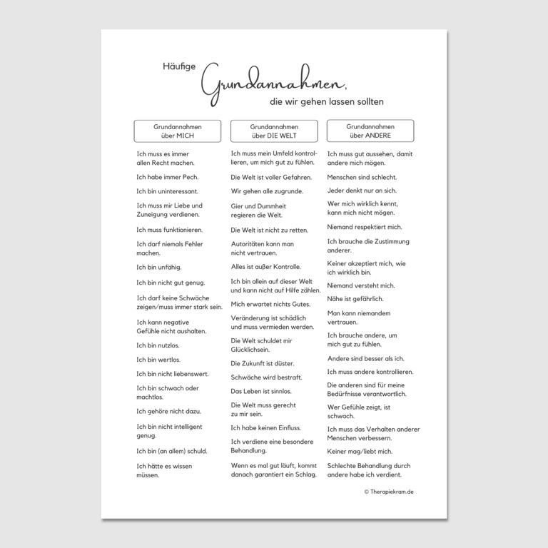Therapiekram-Arbeitsblatt-Set-Grundannahmen-Psychotherapie-Therapietools-Verhaltenstherapie-Coaching (4) Therapiekram Arbeitsblätter Set