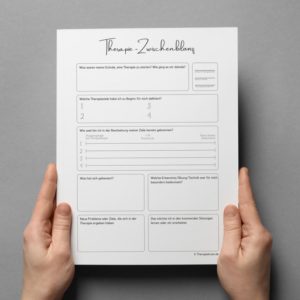 Therapiekram Arbeitsblatt Zwischenbilanz Therapie Bilanz Therapietool als Download