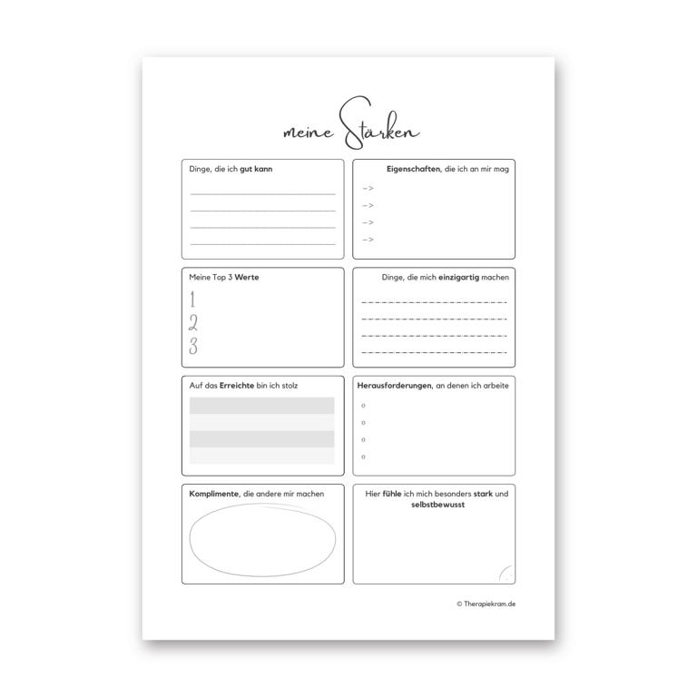 Therapiekram Arbeitsblatt Therapiekram Arbeitsblatt
