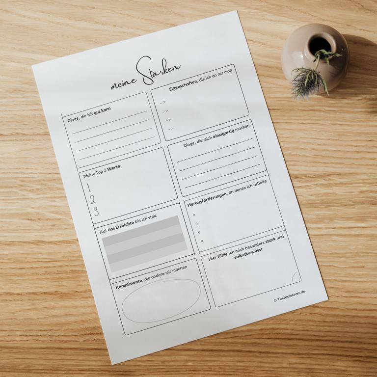 Therapiekram Arbeitsblatt Therapiekram Arbeitsblatt