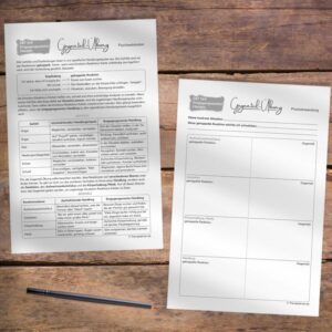 Therapiekram Arbeitsblatt Entgegengesetztes Handlen DBT Skill Gegenteil Übung Therapietools