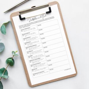 Therapiekram Denkfehler nach Beck Arbeitsblatt Vorlage