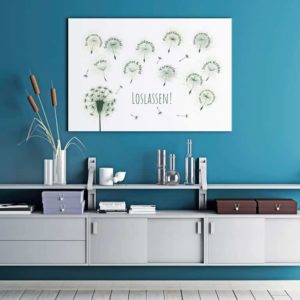 Therapiekram Psychotherapie Poster Pusteblume Loslassen