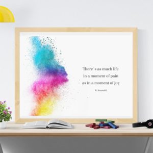 Therapiekram-Poster-Act-Leben-in-Schmerz-und-Freude-Akzeptanz-Commitment-Therapie