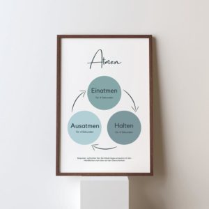 Atemübung Poster Therapie