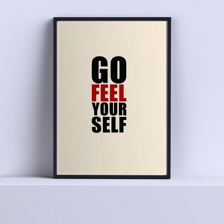 Therapiekram-Poster-Go-feel-yourself-Therapie-Achtsamkeit (2) Go feel yourself Poster, Digitale Vorlage zum Ausdrucken, Therapiekram Therapietools