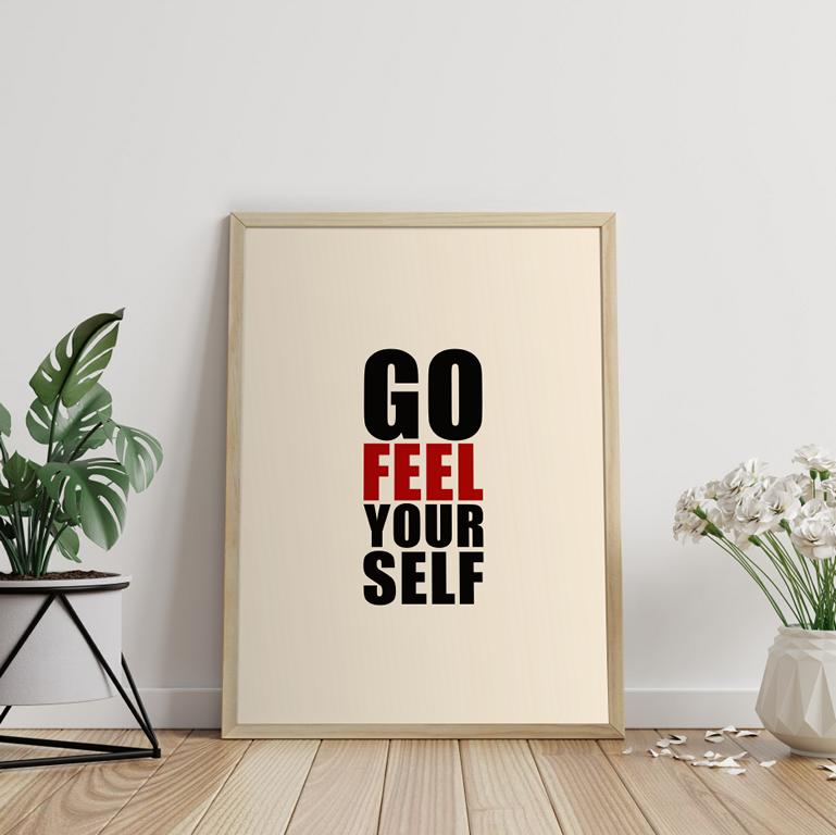 Therapiekram-Poster-Go-feel-yourself-Therapie-Achtsamkeit (3) Go feel yourself Poster, Digitale Vorlage zum Ausdrucken, Therapiekram Therapietools