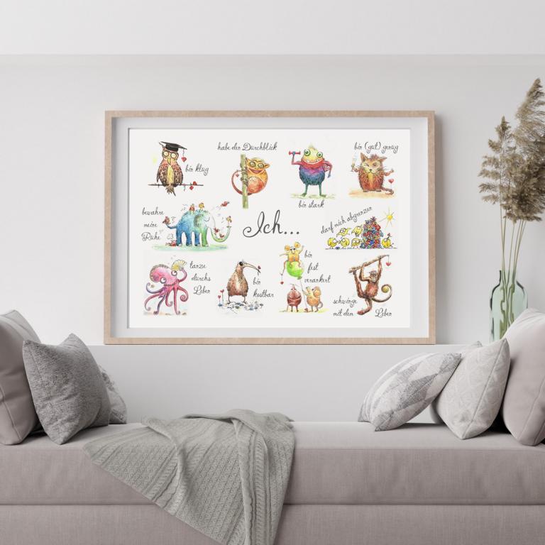 Therapiekram Poster Ich-Affirmationen: 10 positive Statements über Therapiekram Poster Ich-Affirmationen: 10 positive Statements über