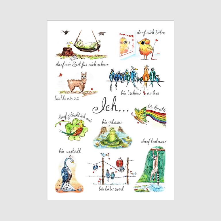 Therapiekram Poster Ich-Affirmationen: 10 positive Statements über Therapiekram Poster Ich-Affirmationen: 10 positive Statements über