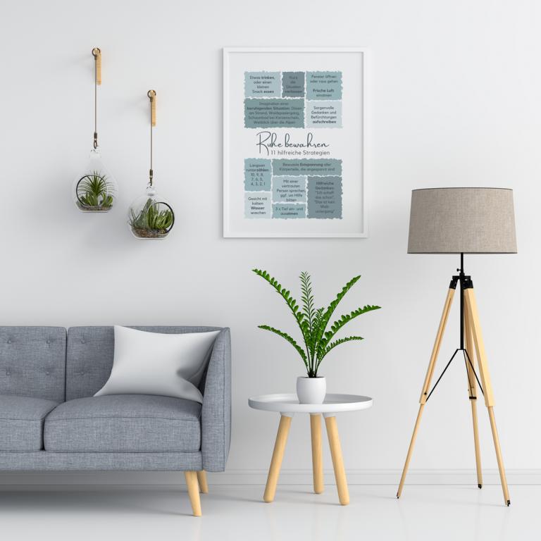Therapiekram Strategien Poster Ruhe bewahren Skills Therapiekram Strategien Poster Ruhe bewahren Skills