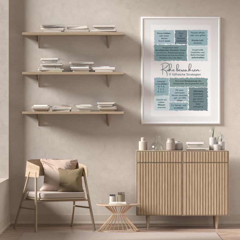 Therapiekram Strategien Poster Ruhe bewahren Skills Therapiekram Strategien Poster Ruhe bewahren Skills
