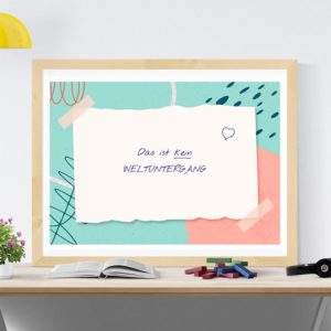 Therapiekram Poster Postkarte Vorlage