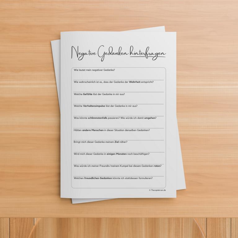 Therapiekram-negative-gedanken-hinterfragen-Arbeitsblatt-Vorlage-Therapietools-kognitive-Umstrukturierung (4) Therapiekram Arbeitsblatt Vorlage Negative Gedanken hinterfragen, kognitive Umstrukturierung, Verhaltenstherapie Therapietools